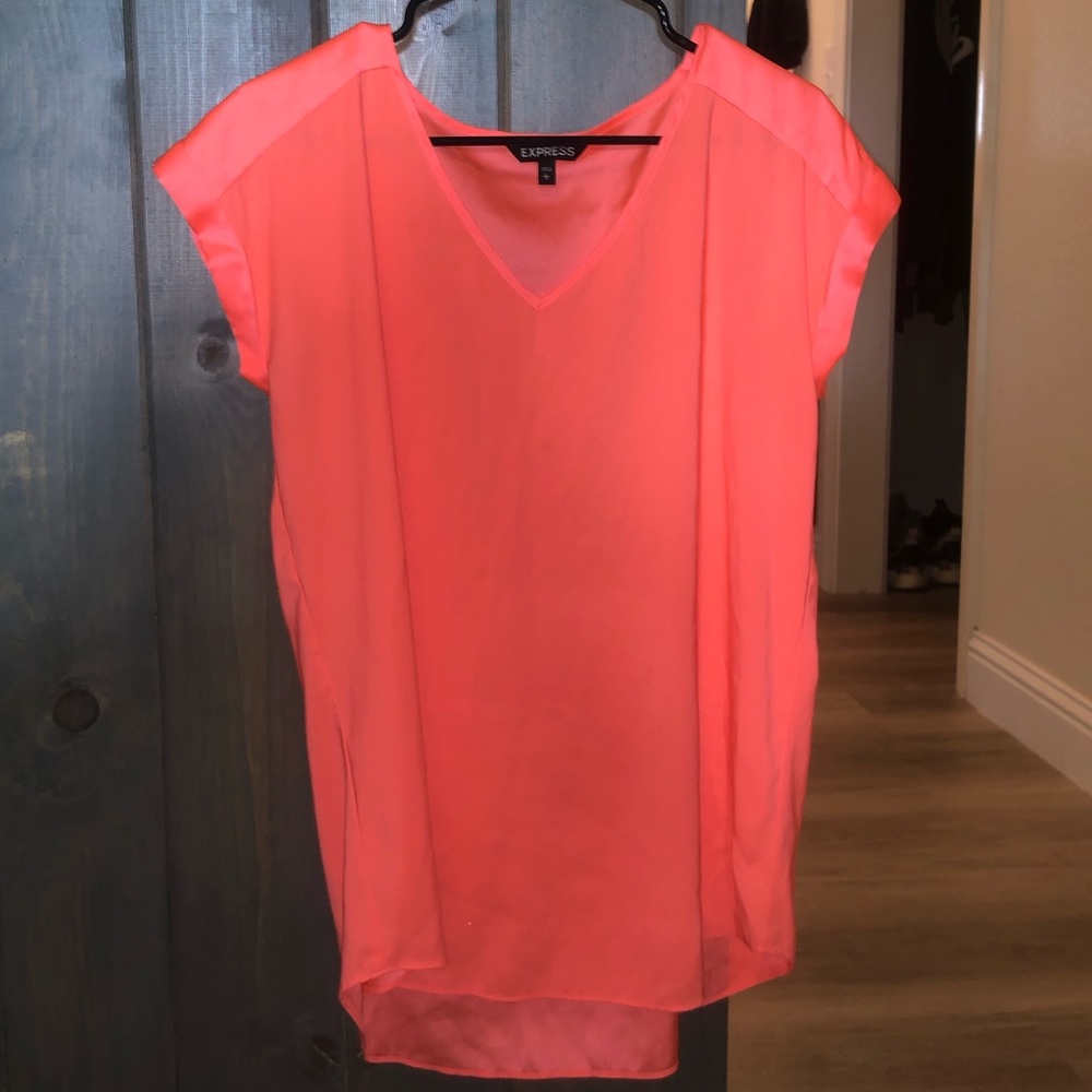 Bright coral color Express shirt